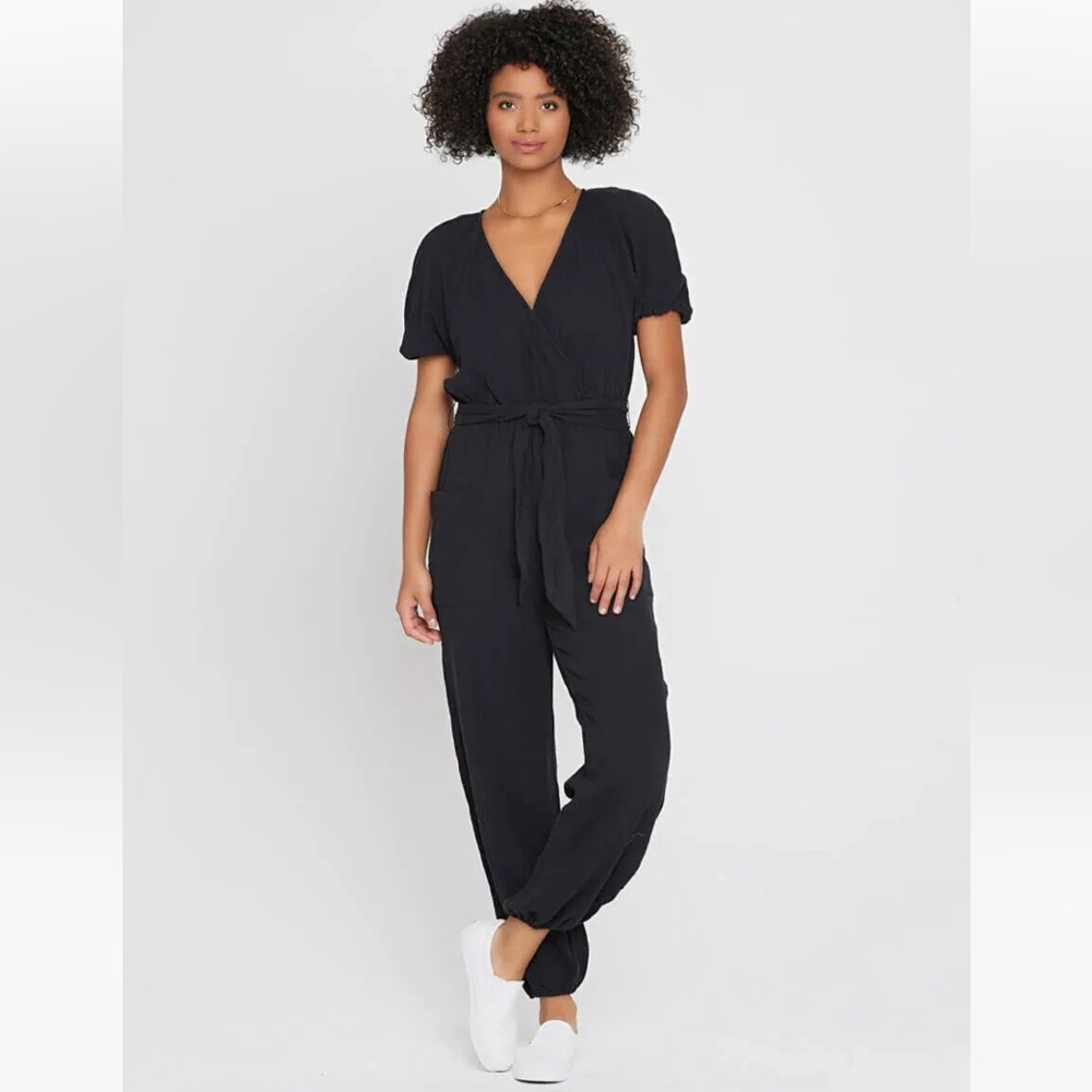 L*space Black V Neck Jumpsuit